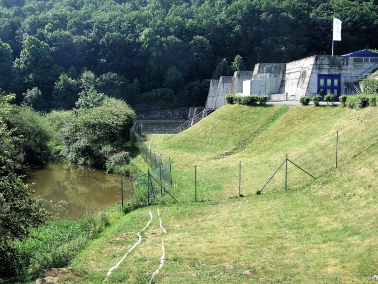 Das Laufwasserkraftwerk am Affolderner See. (Foto: Uli Klein)