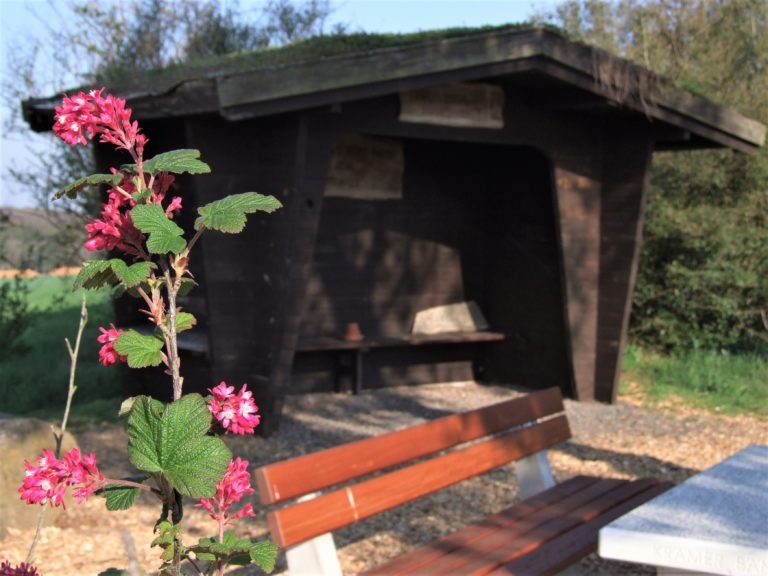 Lauschiges Plätzchen mit Schutzhütte auf dem Sengelsberg. (Foto: Uli Klein)