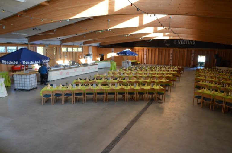 Die dekorierte Markthalle